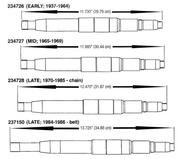Andrews 4 Speed Transmission Main Shafts