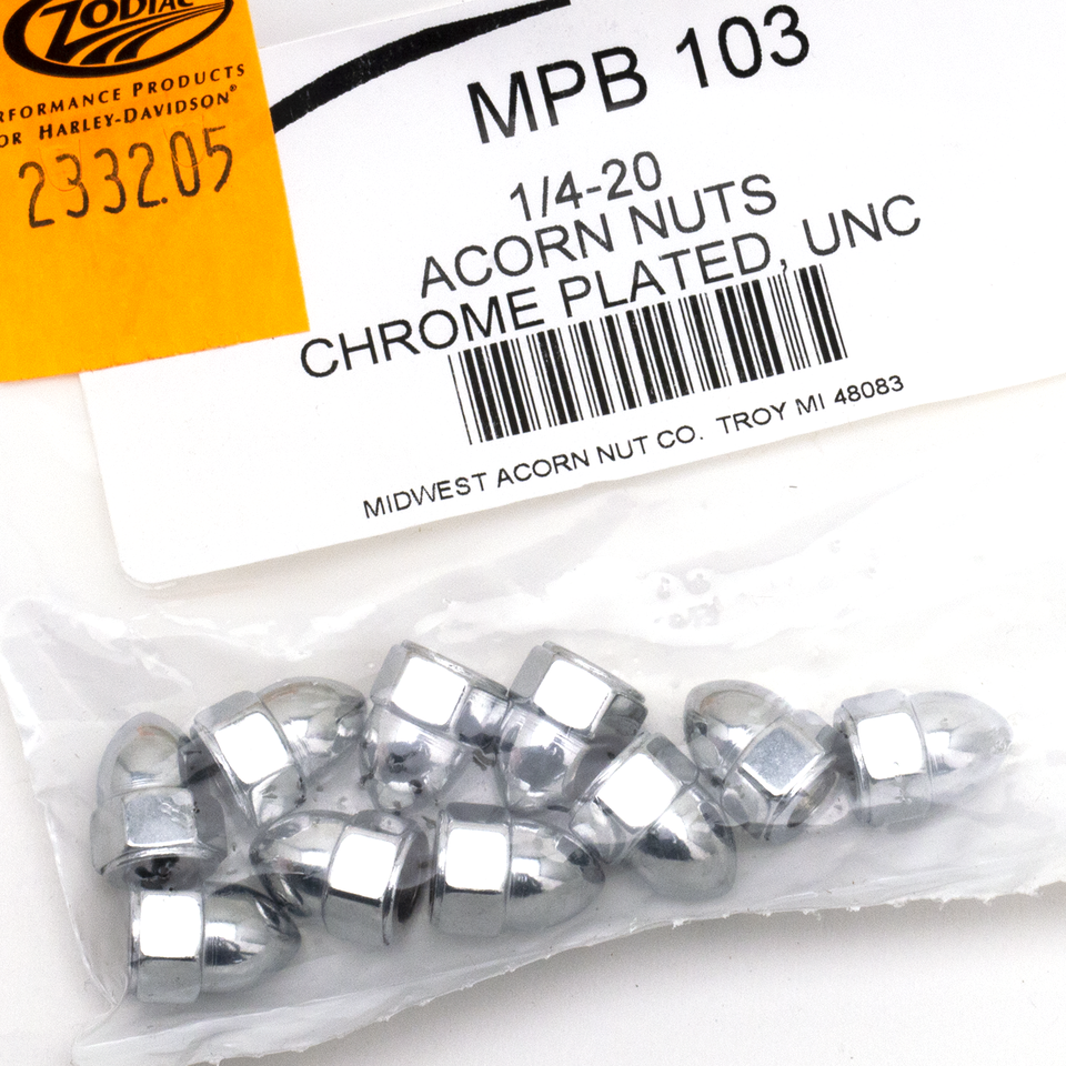 Midwest Acorn Nut Company Chrome Acorn Style Nut Assortment – Hardware