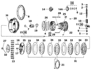 V-Twin Clutch Parts for 1936-EARLY 1984 Big Twin – Primary & Clutch