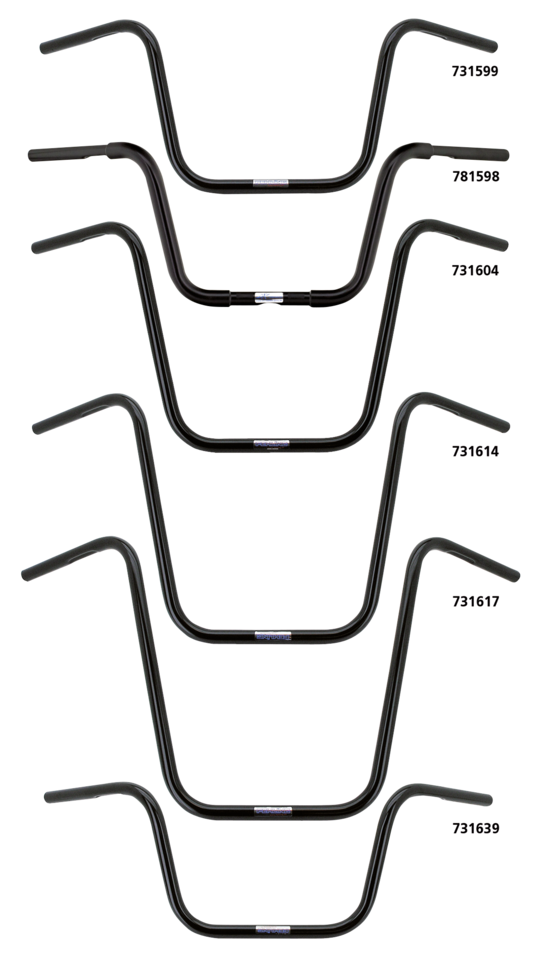 CRC Fehling One Inch Diameter Apehanger Handlebars