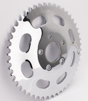 Zodiac Chrome Plated Rear Sprocket with Oval Cutouts – Final Drive