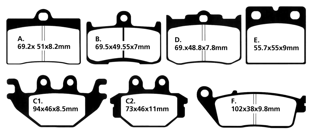 SBS Brake Pads for After Market Calipers