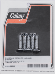 Colony Zinc Plated Rear Wheel Sprocket Hardware Kits