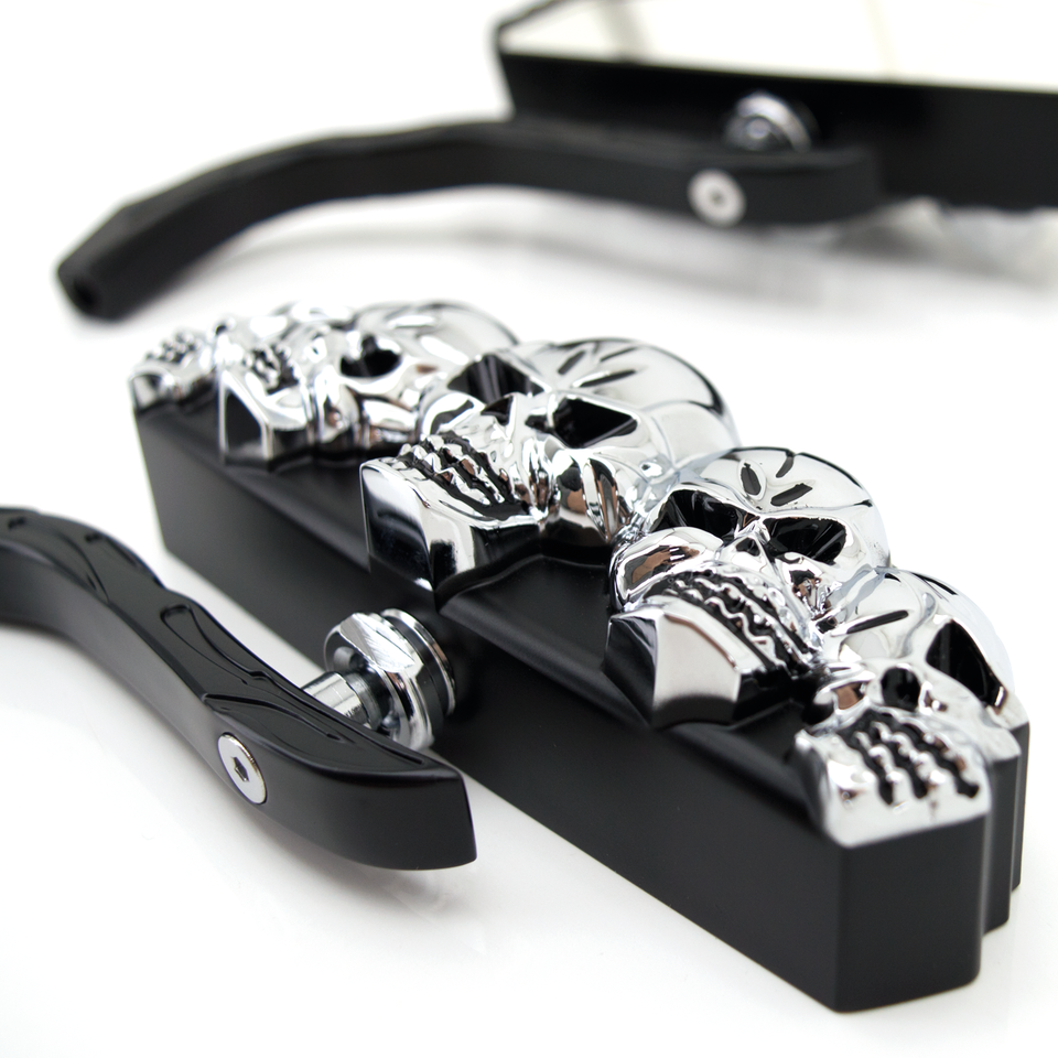 Zodiac Genuine Zodiac Skull-Vision Mirrors – Handlebar
