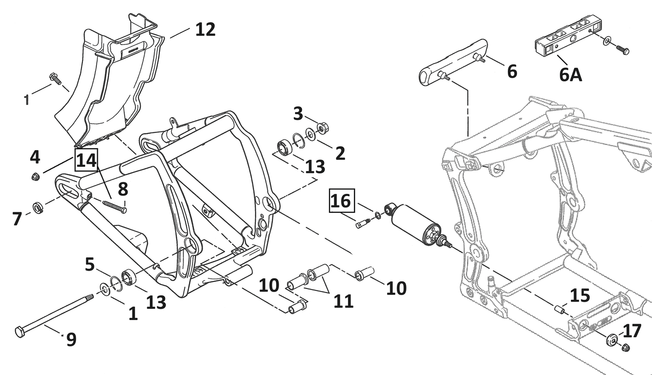 Zodiac Swingarm Parts for Softail 2000-2017 – Frame & Rear Suspension