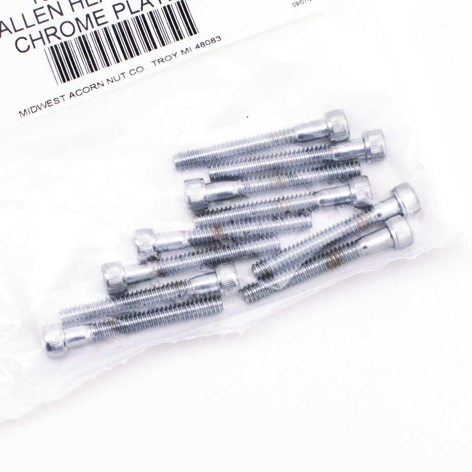 Midwest Acorn Nut Company Chrome Plated Allen Head Screws Assortment – Hardware