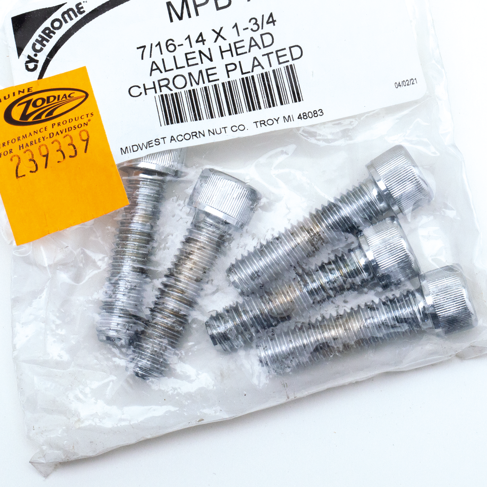 Midwest Acorn Nut Company Chrome Plated 7/16'' Unc Allen Head Screw Assortment – Hardware