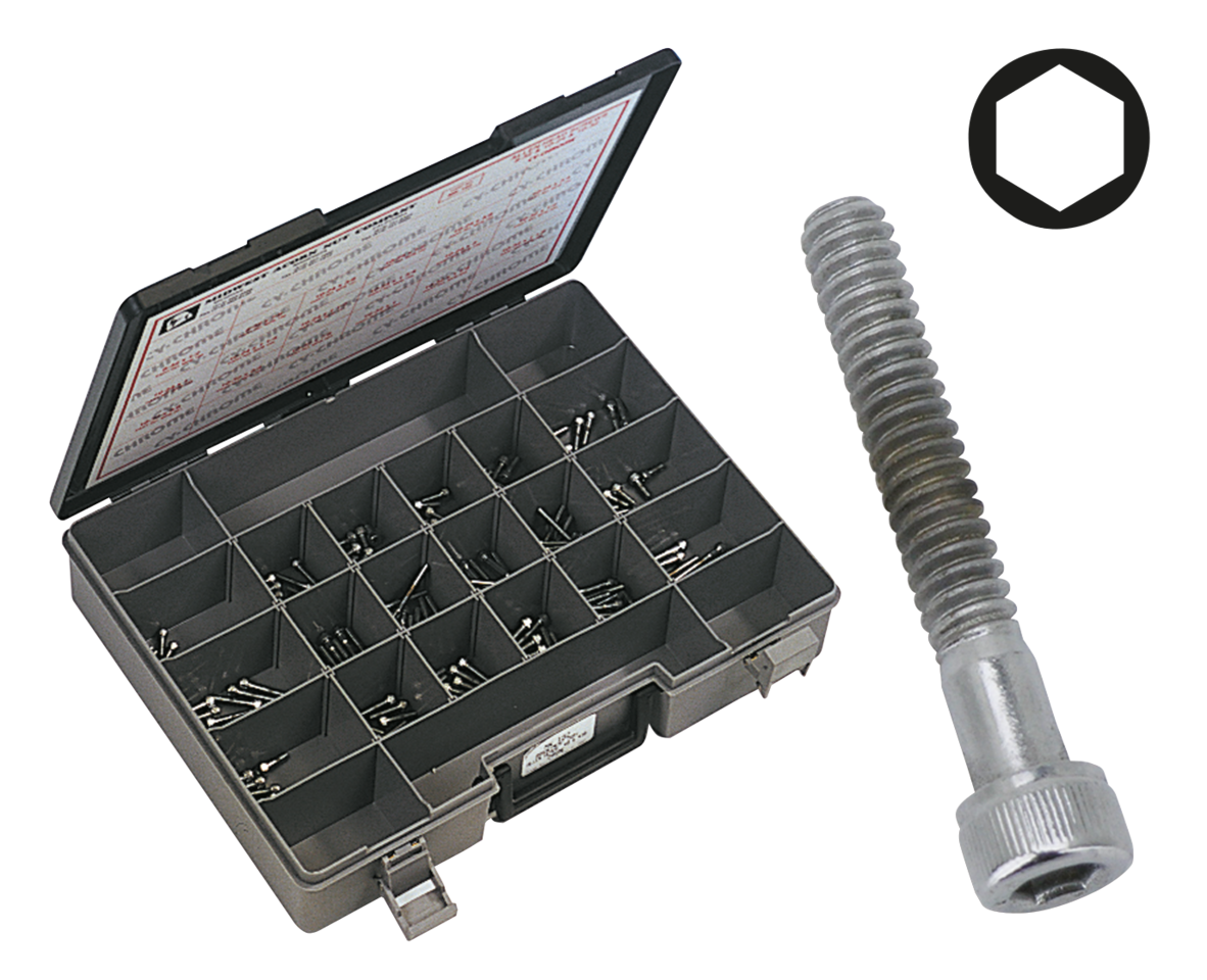 Midwest Acorn Nut Company Chrome Plated Allen Head Screws Assortment – Hardware