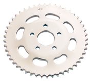 Zodiac Chrome Plated Rear Sprocket with Oval Cutouts – Final Drive