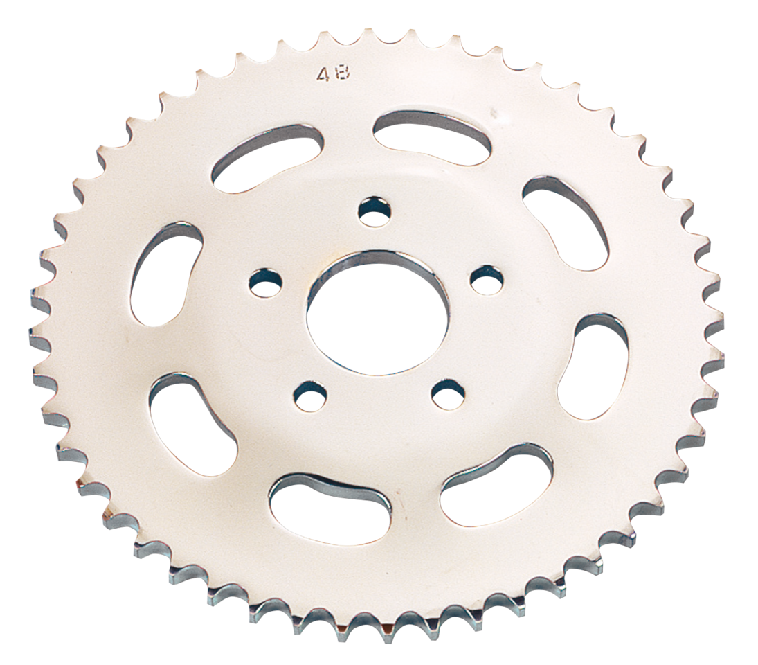 Zodiac Chrome Plated Rear Sprocket with Oval Cutouts – Final Drive
