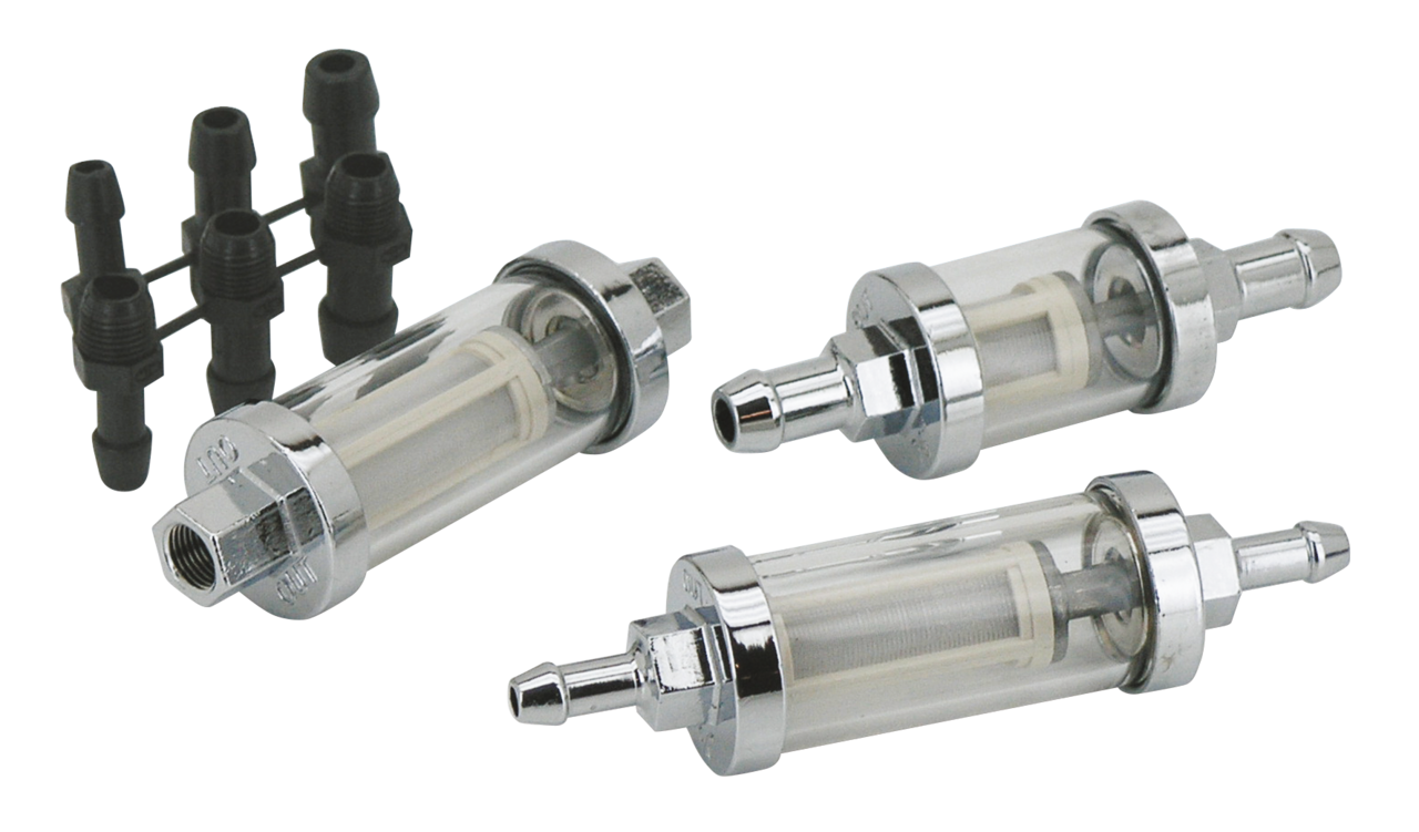 Zodiac Chrome See-Through Fuel Filter – Gas- & Oil Tank