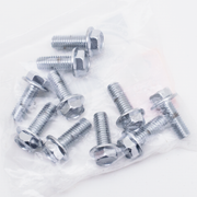 Midwest Acorn Nut Company Chrome Plated Indented Hex Serrated Flange Bolts Assortment – Hardware
