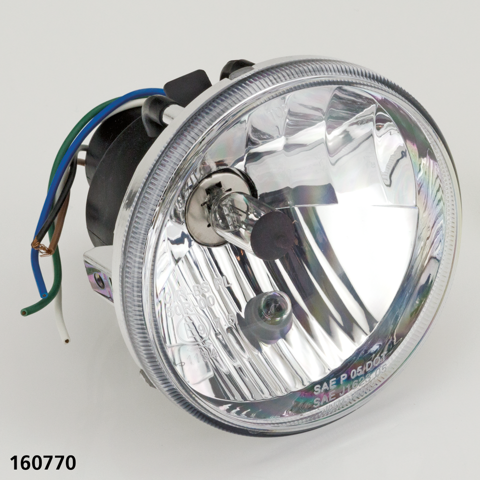 Zodiac E-Approved 4 1/2" Headlight Unit – Electric & Light