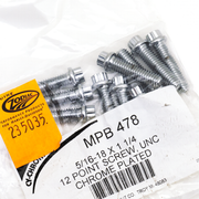 Midwest Acorn Nut Company Chrome Plated 12 Point Bolt Assortment Tray – Hardware