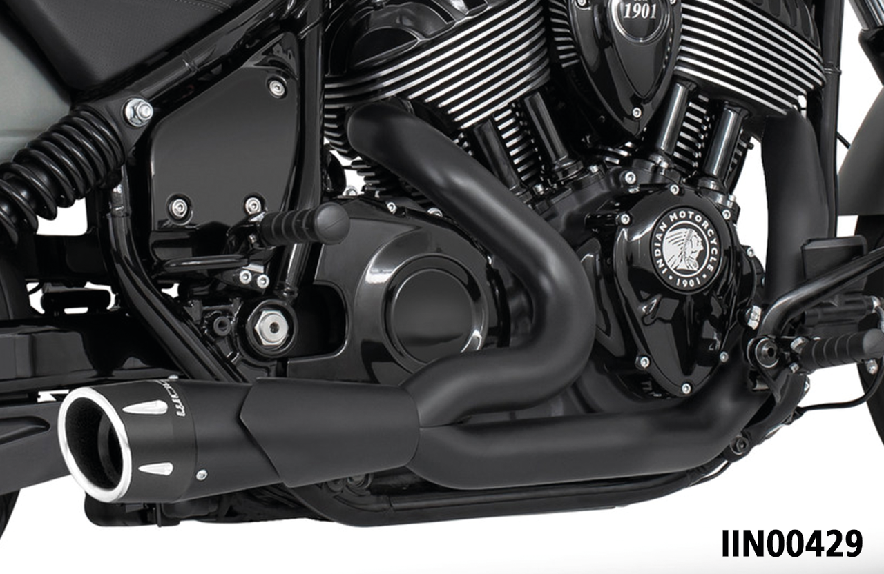 Freedom Performance Exhaust Combat Fluted 2-INTO-1 for Indian Powerplus & Thunderstroke