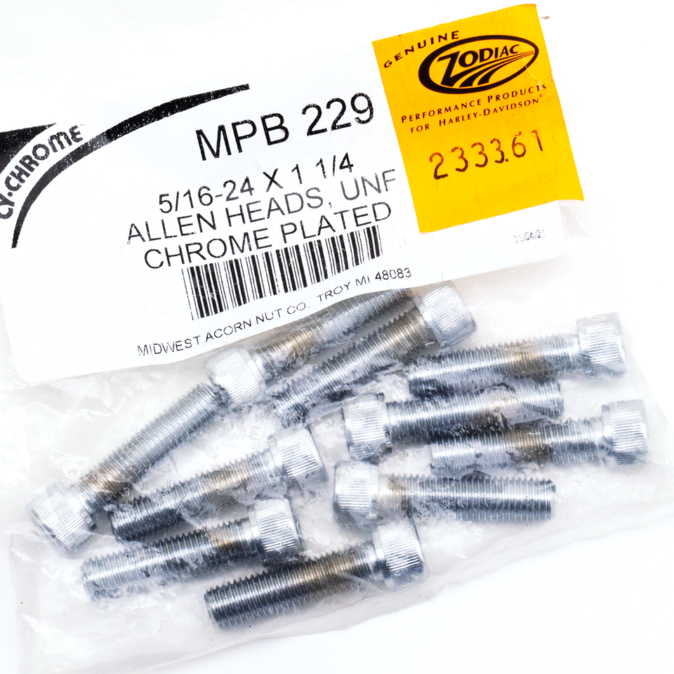 Midwest Acorn Nut Company Chrome Plated Allen Head Screws Assortment Knurled – Hardware