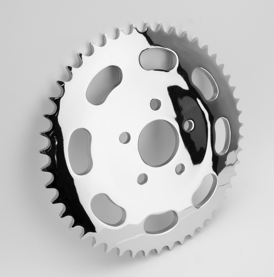 Zodiac Chrome Plated Rear Sprocket with Oval Cutouts – Final Drive