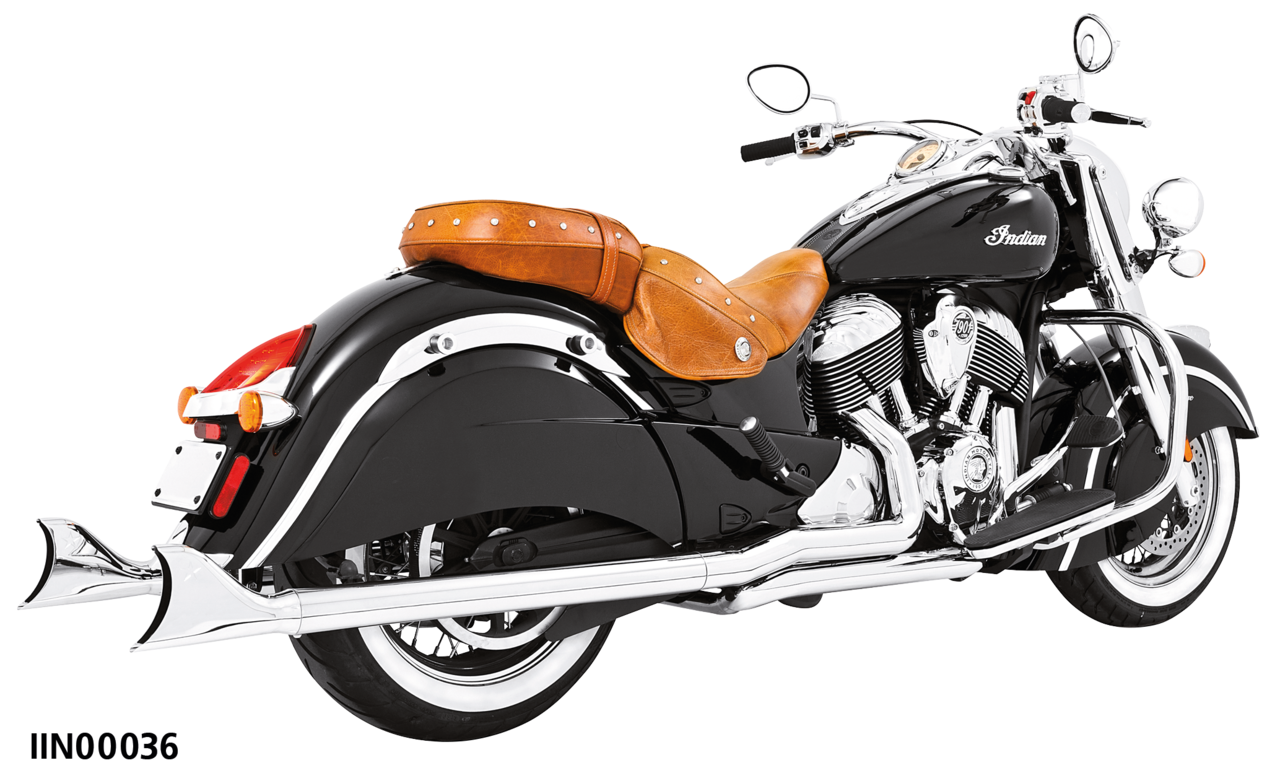 Freedom Performance Exhaust Sharktail True Duals for Indian Powerplus & Thunderstroke