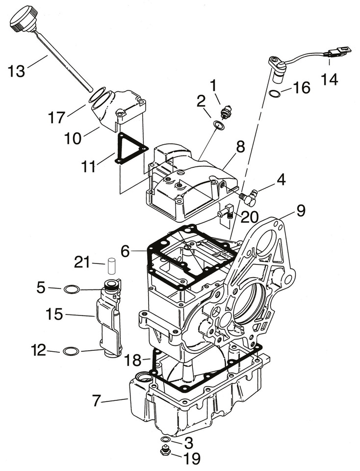 Zodiac Evolution Dyna 5-SPEED Transmission Housing and Parts