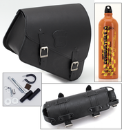 Texas Leather Sportster Frame Bag with Bottle Holder – Luggage
