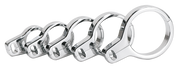 Zodiac Chrome Plated Billet Aluminum Dual Cable Clamps – Control Cables & Hydraulic Lines